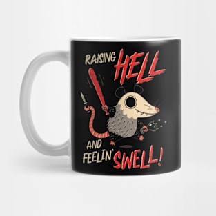 raising Hell T shirt Mug